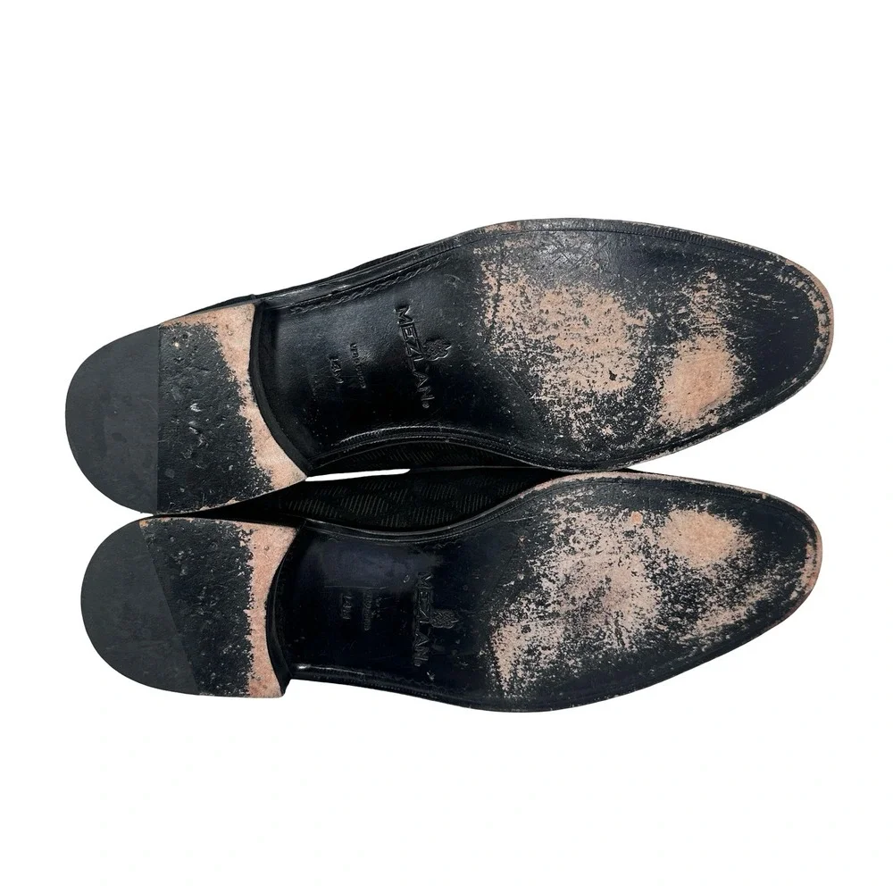 Mezlan Merlin Mens Black Suede Textured Diamond Loafers Shoes Size 14 M‎ Spain